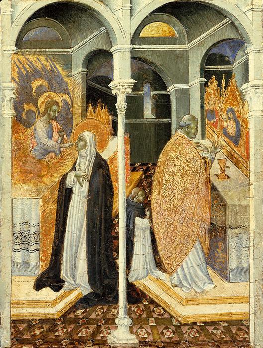 Sziénai Szent Katalin csodálatos úrvacsorája, Giovanni di Paolo