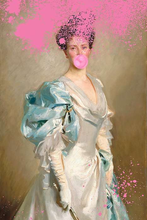 Rágógumizó barokkos nő (Barokk & Graffiti), Partner Kollekció Rágógumizó barokkos nő (Barokk & Graffiti), Partner Kollekció