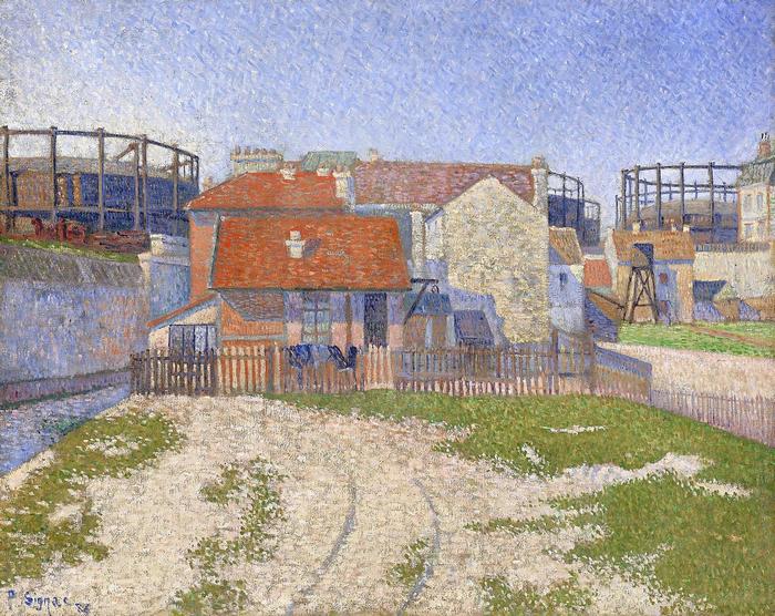 Gáztárolók Clichy-nél (1886), Paul Signac