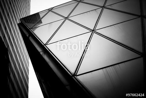Hong Kong Commercial buildings tune in Black and White, Premium Kollekció