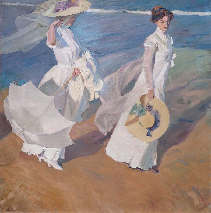 Séta a tengerparton, Joaquin Sorolla