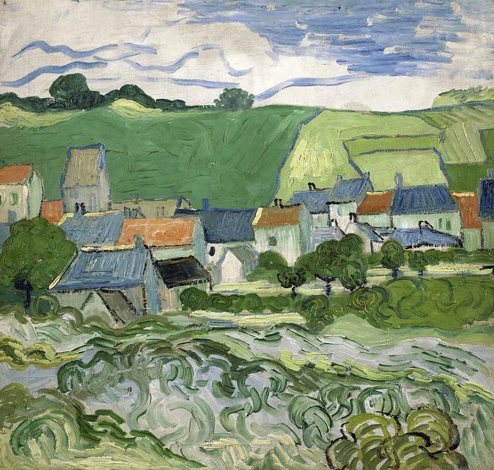 Auvers látképe, Vincent Van Gogh