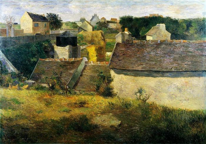 Vaugirard házai (1880) - Színverzió 1., Paul Gauguin