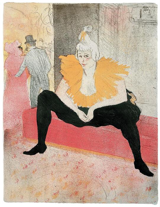 Ülő bohóc (Mademoiselle CHA-U-KAO), Henri de Toulouse Lautrec
