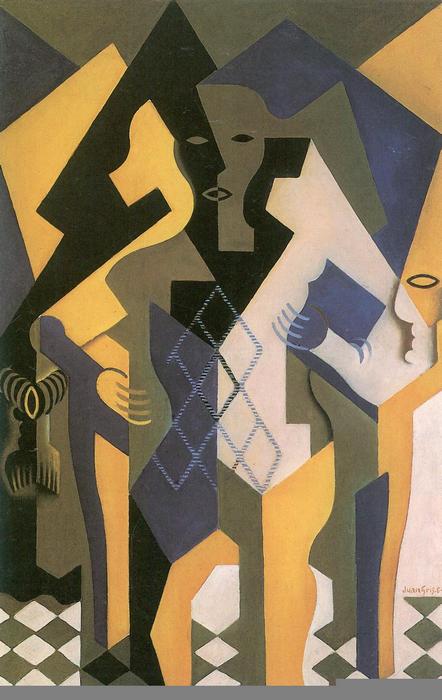 Harlekin asztallal, Juan Gris