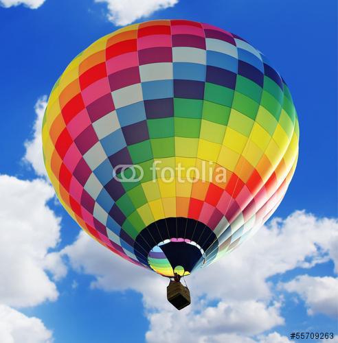 Hőlégballon mozaik mintával, Premium Kollekció