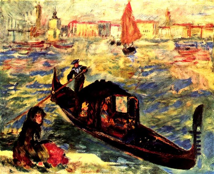 Gondola a Grand Canale-n, Pierre Auguste Renoir