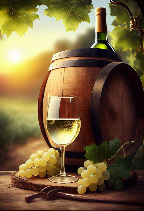 Egy pohár bor, szőlő és hordó 4., Partner Kollekció