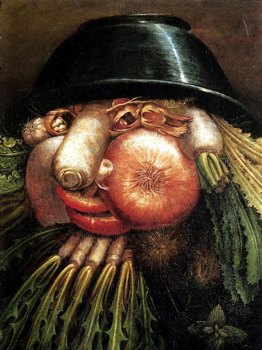 A zöldséges, portré zöldségekből, Giuseppe Arcimboldo