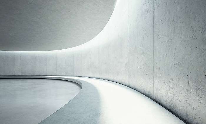 empty concrete open space interior with sunlight, Premium Kollekció
