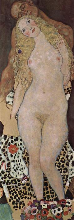 Ádám és Éva /befejezetlen/ (1918), Gustav Klimt