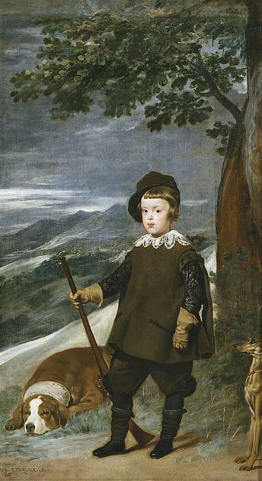 A vadászó Balthasar Charles herceg , Diego Velázquez