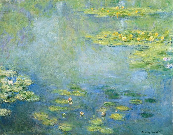 Tavirózsák (1906 körül), Claude Monet