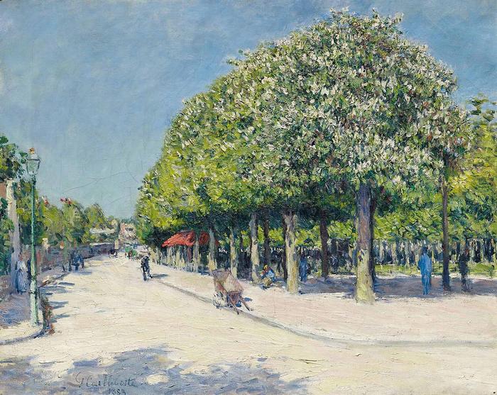 Virágzó fasor Argenteuil, Gustave Caillebotte