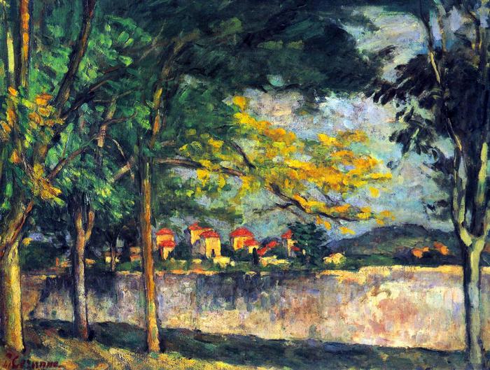 Látkép az utcára, Paul Cézanne