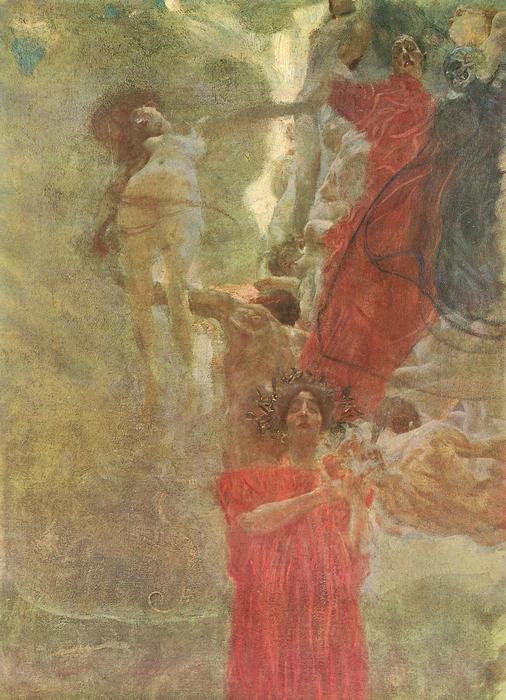Gyógyítás és igazság, freskó (1888), Gustav Klimt
