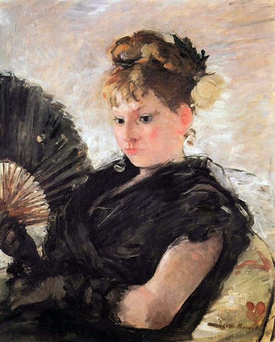 Nő legyezővel, Berthe Morisot