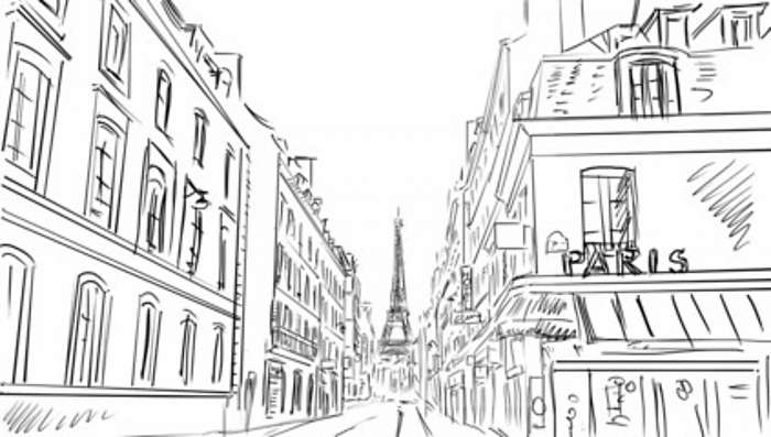 Párizsi utcák, Eiffel toronnyal, Partner Kollekció