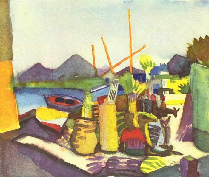 Hammamet-i látkép, August Macke