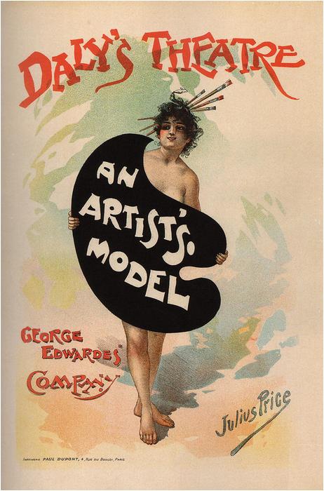 An Artists Model, Jules Chéret