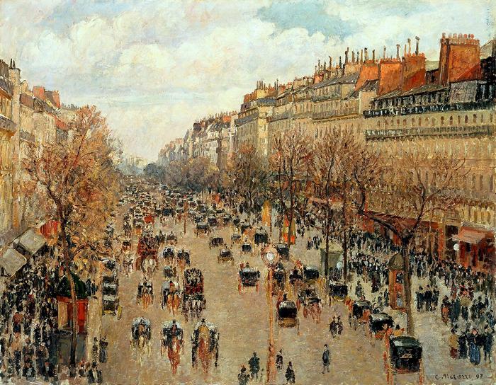A Montmartre sugárút, Camille Pissarro