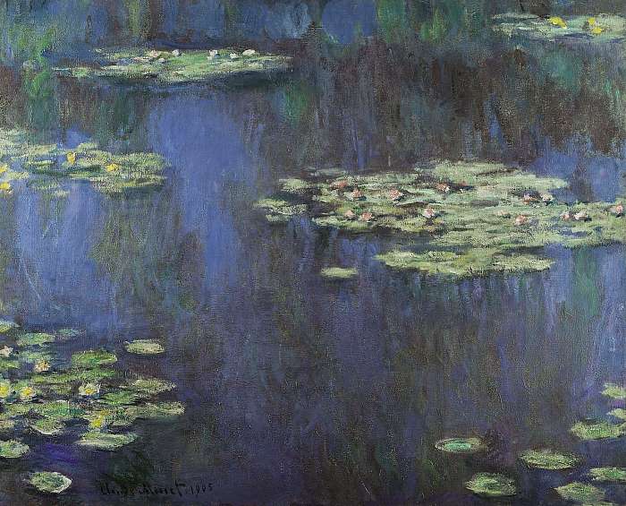 Virágzó tavirózsák, Claude Monet