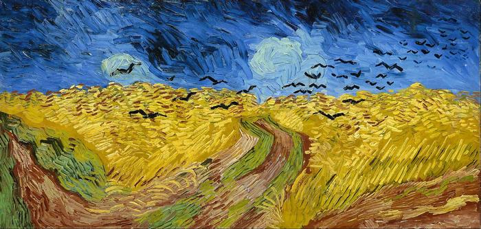 Varjak a búzamezőn (1890), Vincent Van Gogh
