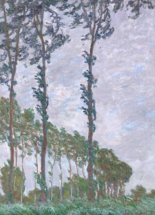 Nyárfák a szélben (1891), Claude Monet