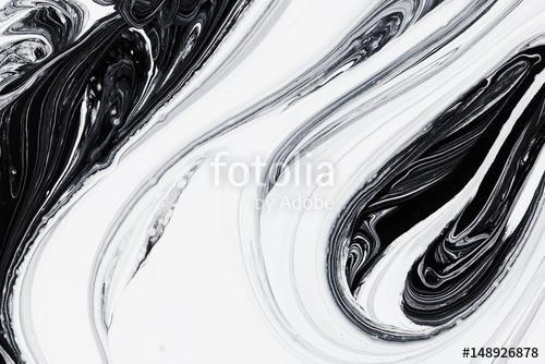 abstract background, white and black mineral oil paint on water, Premium Kollekció