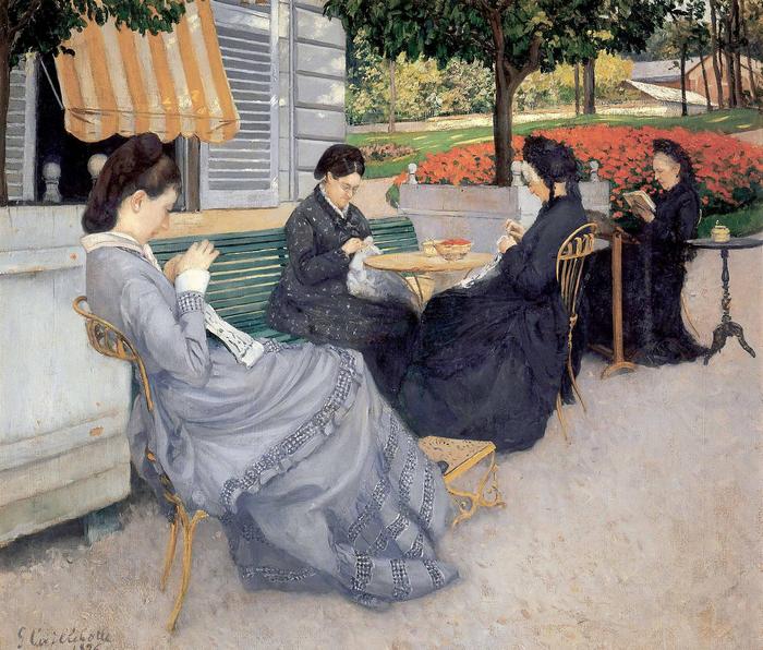 Himző asszonyok, Gustave Caillebotte