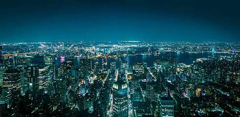 New York, a metropolisz - légi felvétel, 
