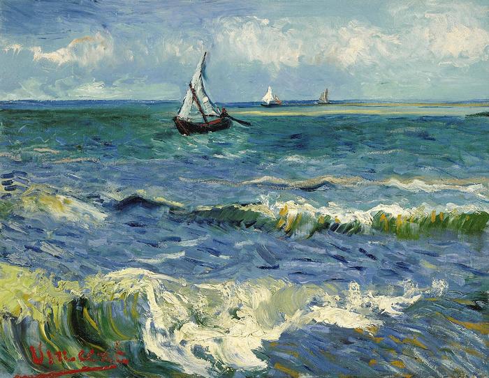 A tenger Les Saintes Maries de la Mer-nél, Vincent Van Gogh