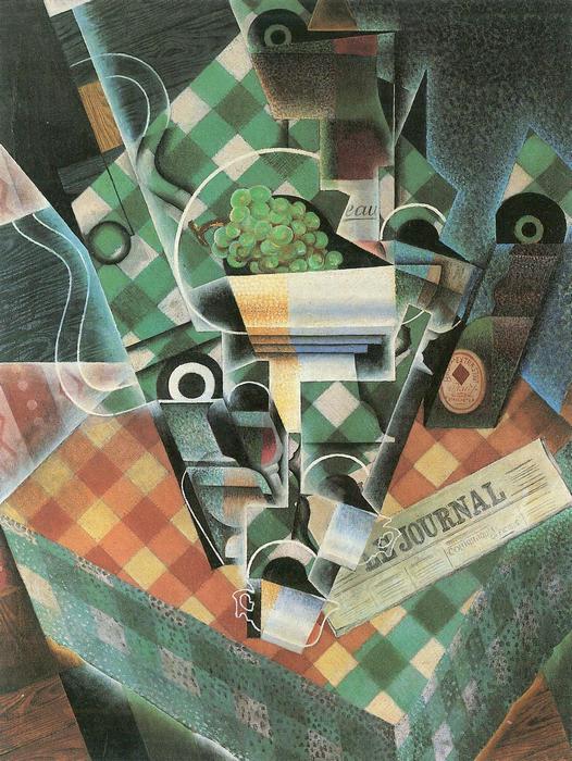 Csendélet kockás abrosszal, Juan Gris