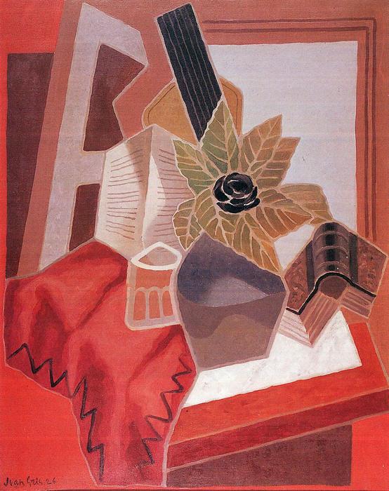 Virágok az asztalon, Juan Gris