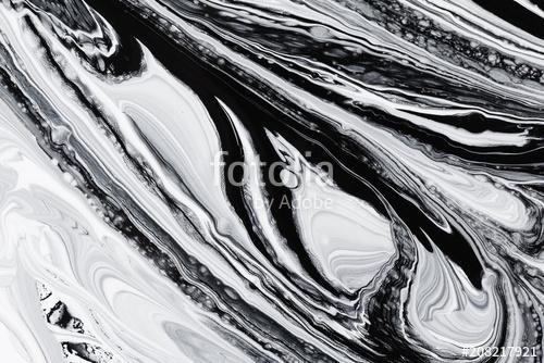 abstract background, white and black mineral oil paint on water, Premium Kollekció