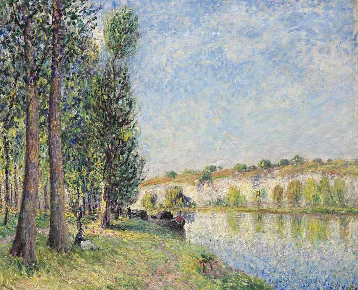 A Loing folyó Moretnál, Alfred Sisley