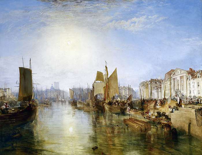 Dieppe kikötője (színverzió 1), William Turner