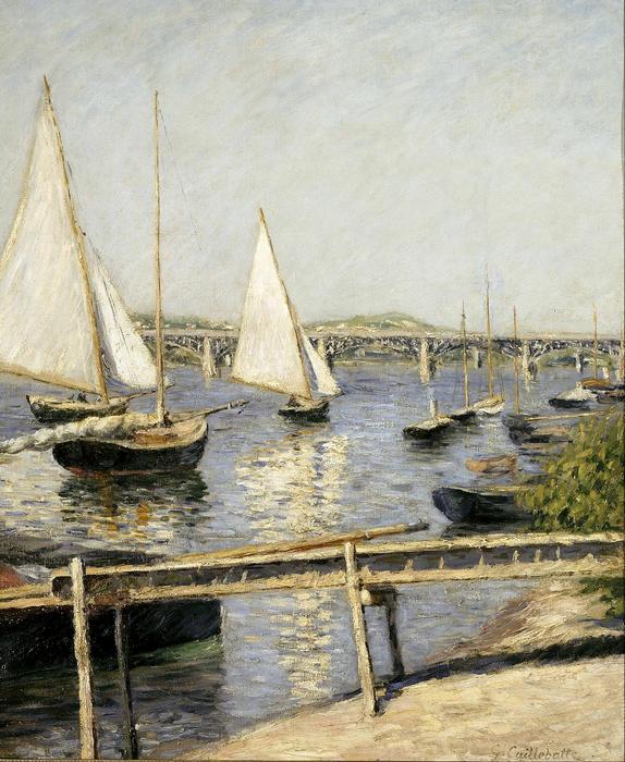 Vitorlások Argenteuil-nál, Gustave Caillebotte