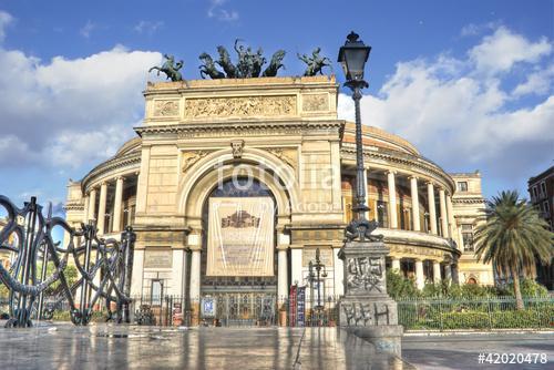 A Politeama Garibaldi színház Palermoban hdr, Premium Kollekció