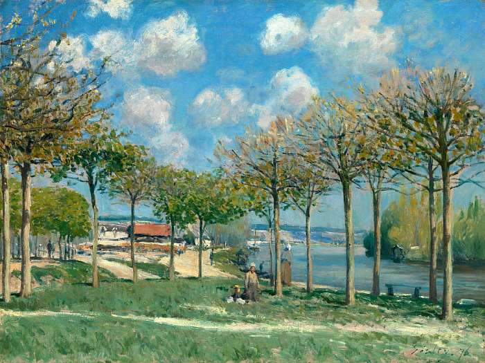 A Szajna Bougivalnál (1876), Alfred Sisley