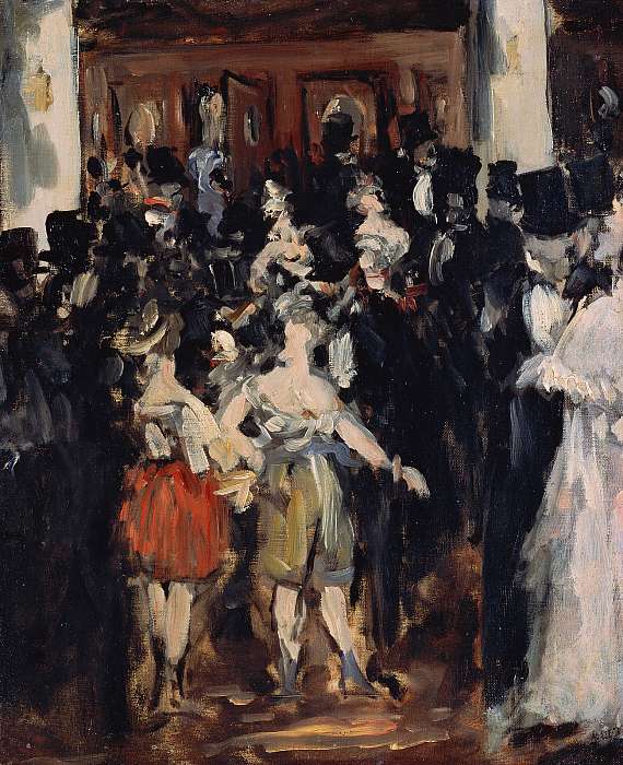 Álarcosbál az operában, Edouard Manet