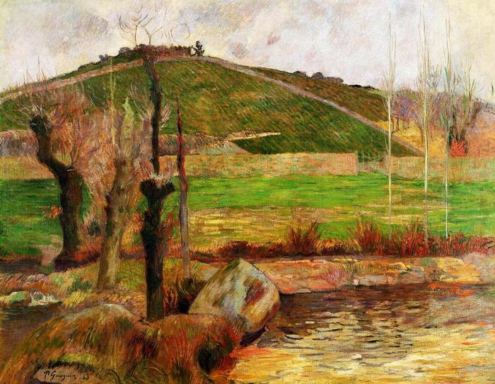 Tájkép Pont-Aven közelében - Színverzió 1., Paul Gauguin