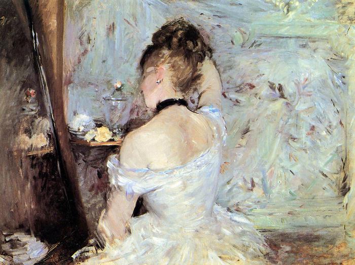 Hölgy a mosdóban, Berthe Morisot