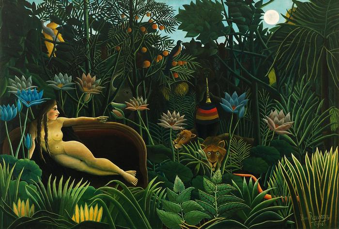 Az álom (színmódosított verzió), Henri Rousseau