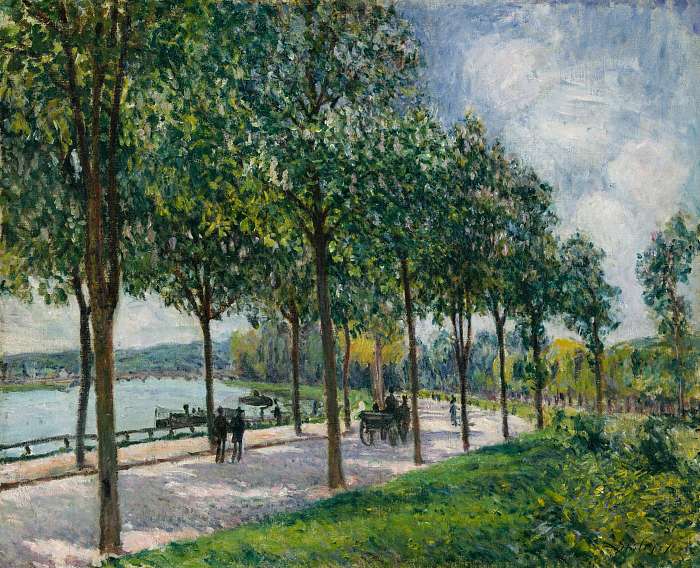 Gesztenyefasor, Alfred Sisley