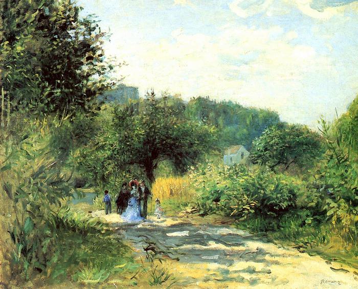 Út Louveciennes-ba, Pierre Auguste Renoir