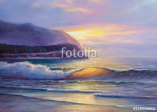 painting seascape, Premium Kollekció