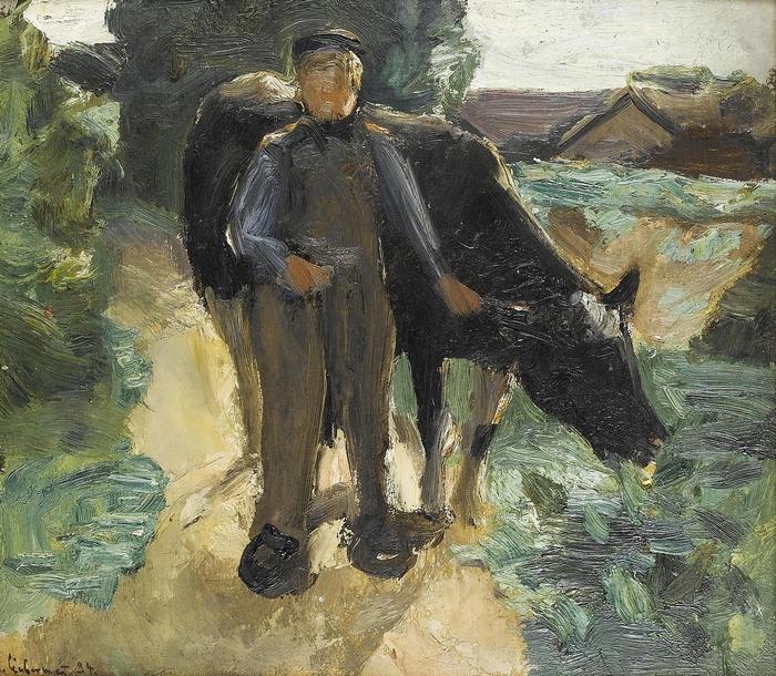 Paraszt és tehene, Max Liebermann