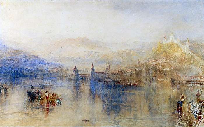 Luzern látképe (színverzió 1), William Turner