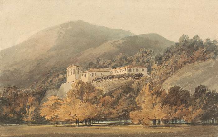 A Santa Lucia kolostor Caserta közelében, William Turner